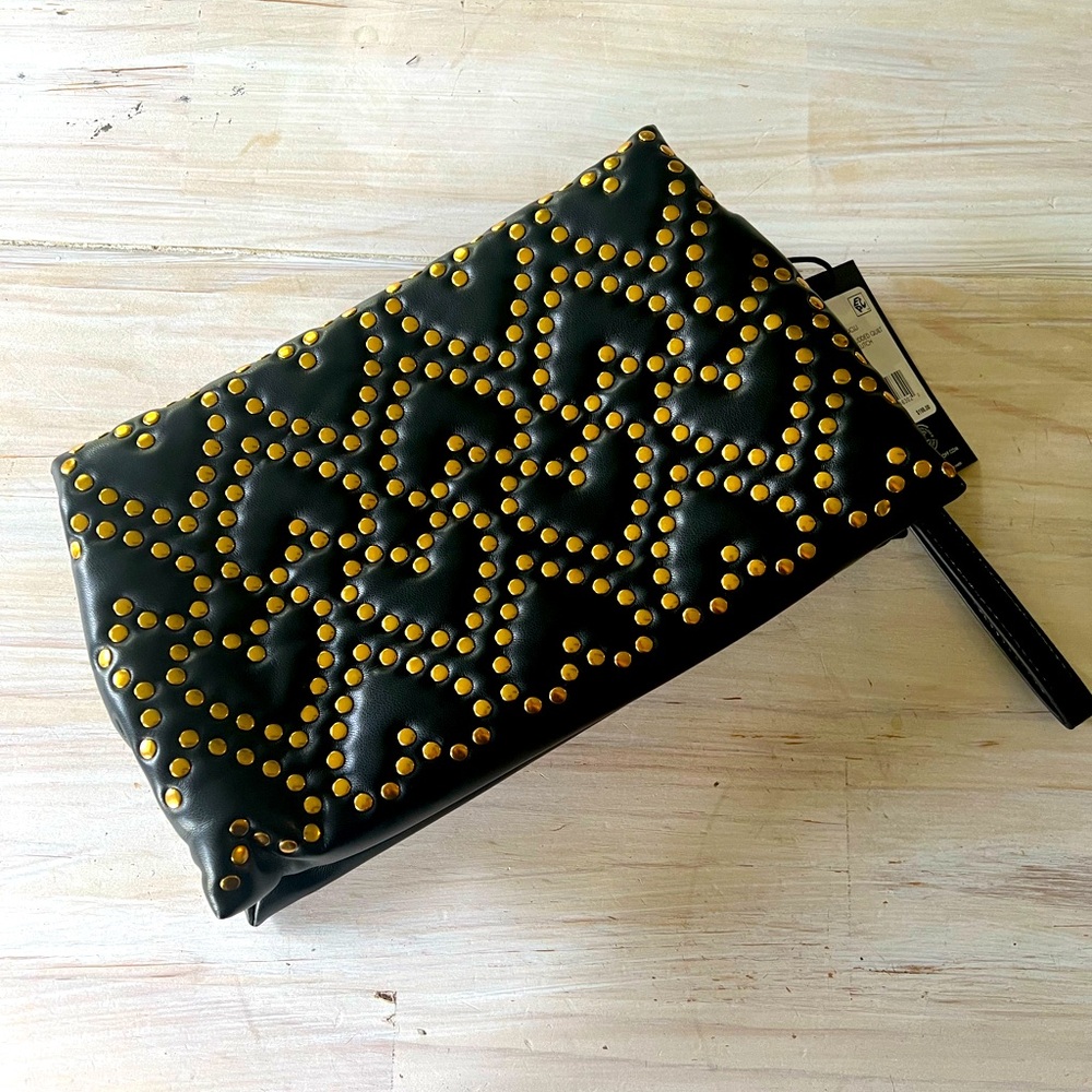 Heart Stud Pillow Quilt Clutch